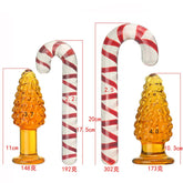 Christmas Crystal Anal Plug Vaginal Stimulation Masturbation Dildo